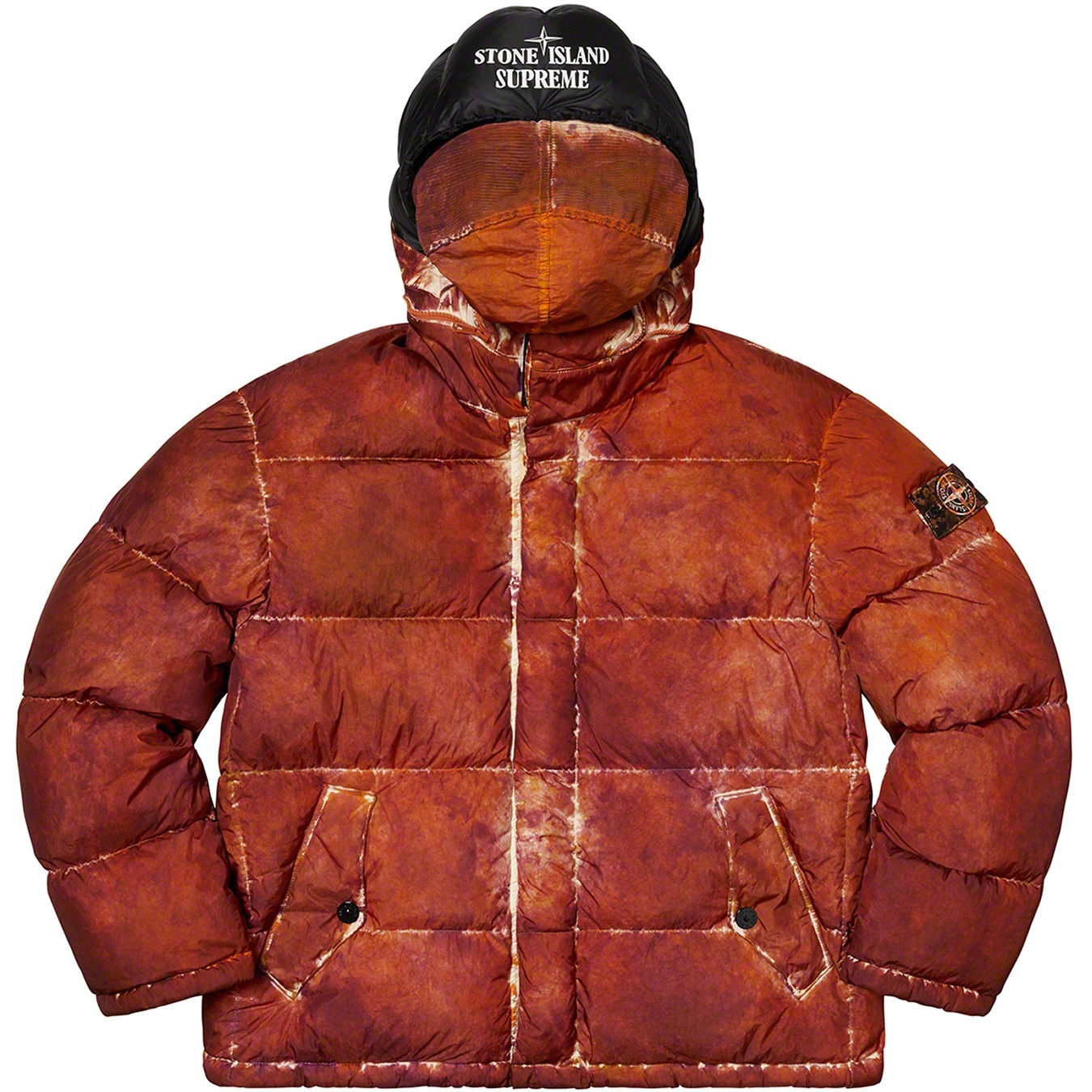 Supreme®/Stone Island® Painted Camo Crinkle Down Jacket view 8